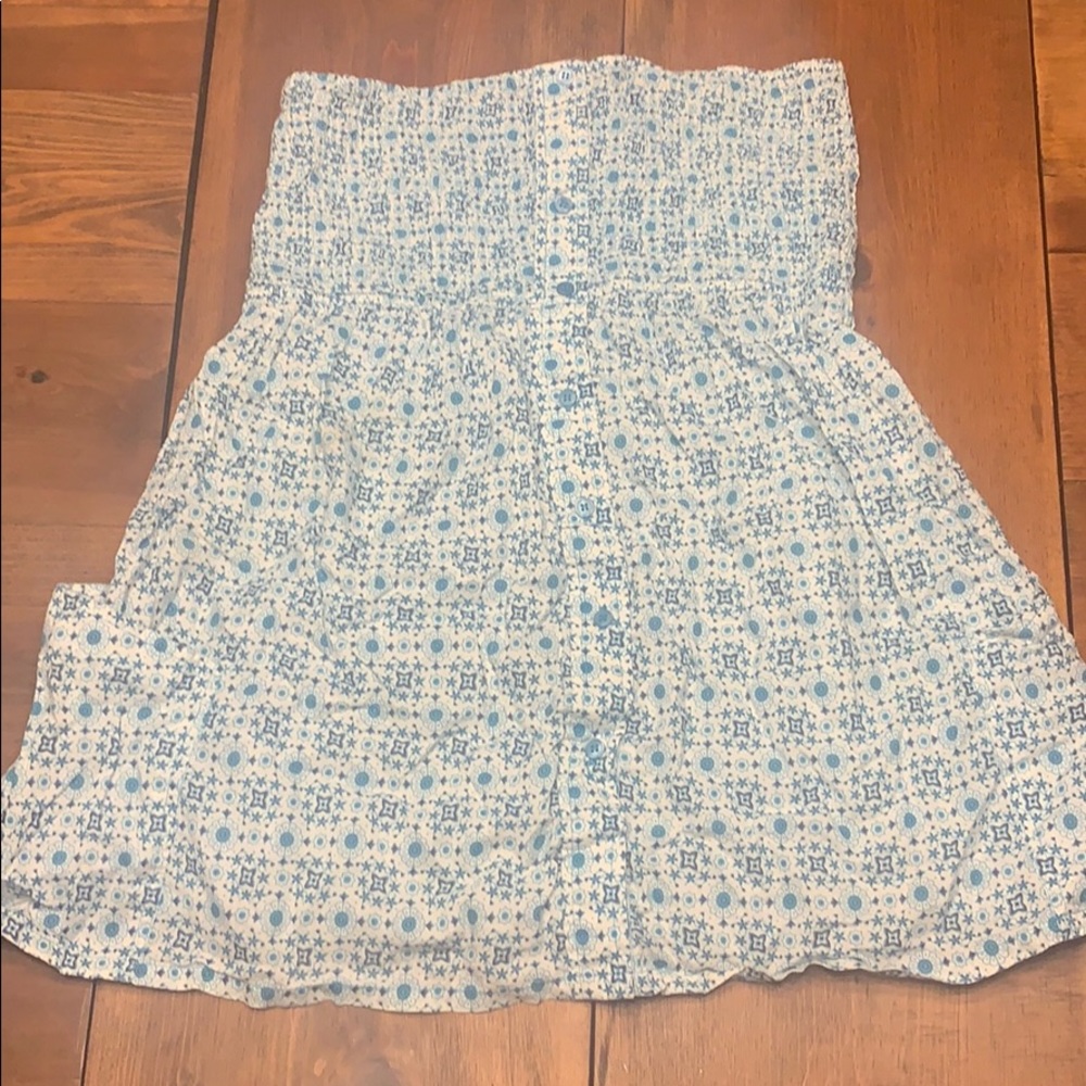 Strapless shirt